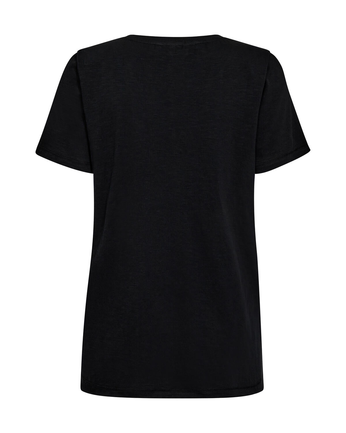 Nadine O-SS Deco t-shirt - sort